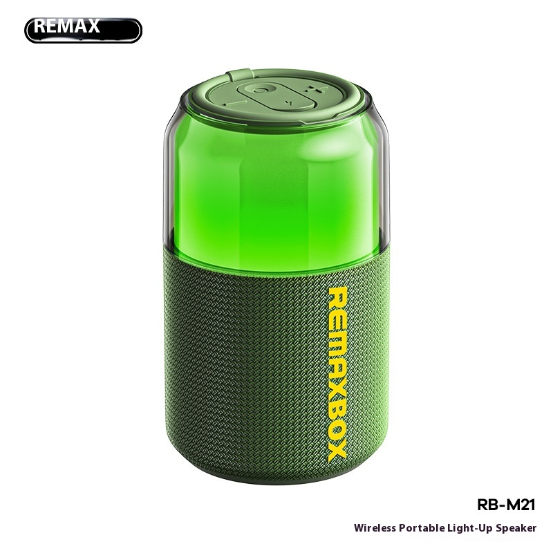 Smart-Speakers-REMAX-brilliant-RGB-lighting-wireless-portable-Bluetooth-speaker-handheld-outdoor-atmosphere-sound-RB-M21-green-3