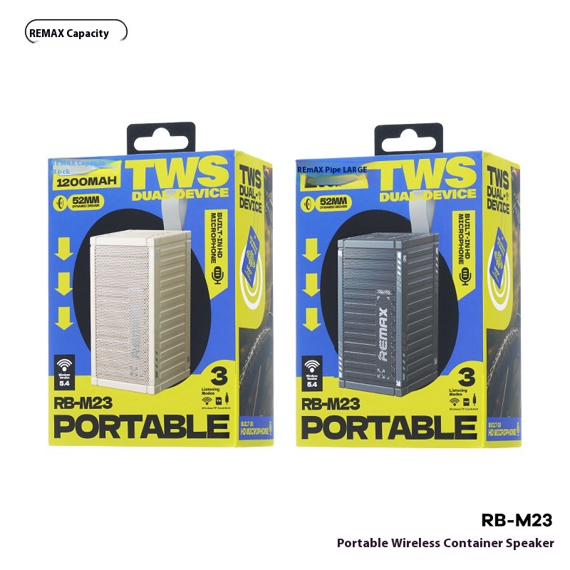 Smart-Speakers-REMAX-creative-container-wireless-portable-5-4-Bluetooth-speaker-HIFI-compact-with-small-microphone-RB-M23-Moon-Shadow-Grey-4