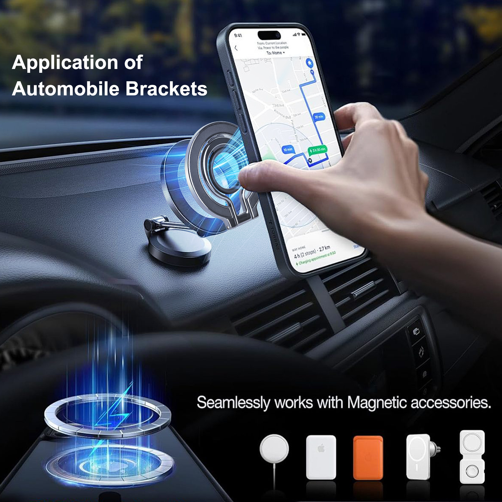 Phone-Holders-iCreate-Magnetic-Metal-Kickstand-Ring-Stand-Compatible-for-MagSafe-and-Android-Smartphones-Orange-43