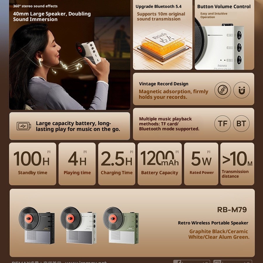 Smart-Speakers-REMAX-retro-record-classic-design-surround-stereo-sound-long-battery-life-Bluetooth-audio-ceramic-white-5