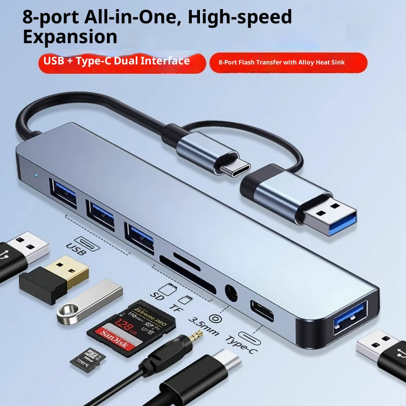 Charger-8-in-1-USB-Hub-3-0-TF-SD-Card-Reader-Multi-Port-Expander-for-Laptops-5