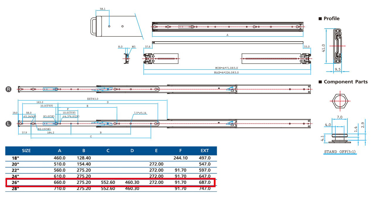 Case-Modding-SilverStone-High-Quality-Tool-less-Ball-Bearing-Sliding-Rail-kit-for-Rackmount-Chassis-SST-RMS03-26-5