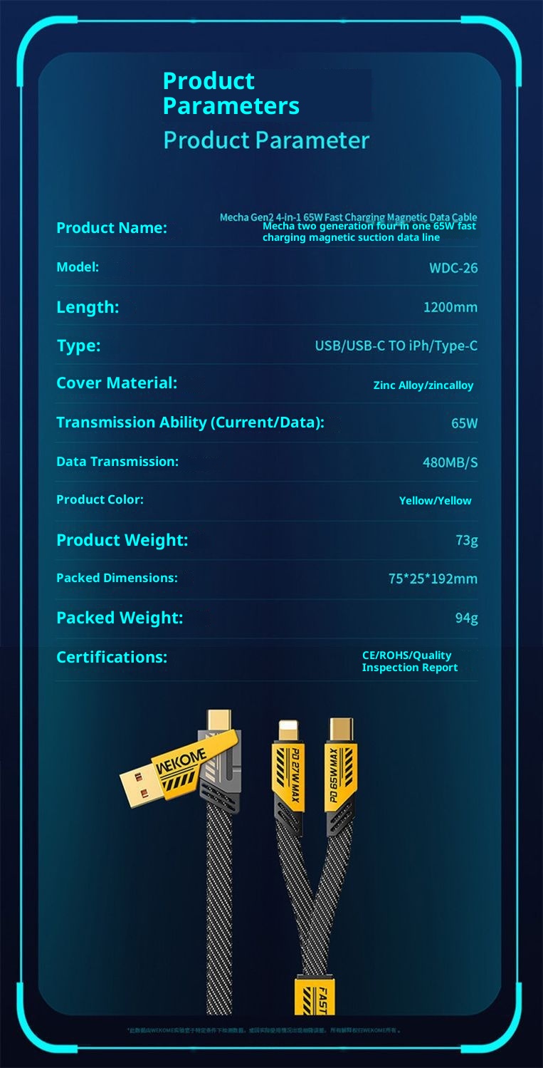 Charging-Cables-WEKOME-mecha-6A-65W-super-fast-charging-19