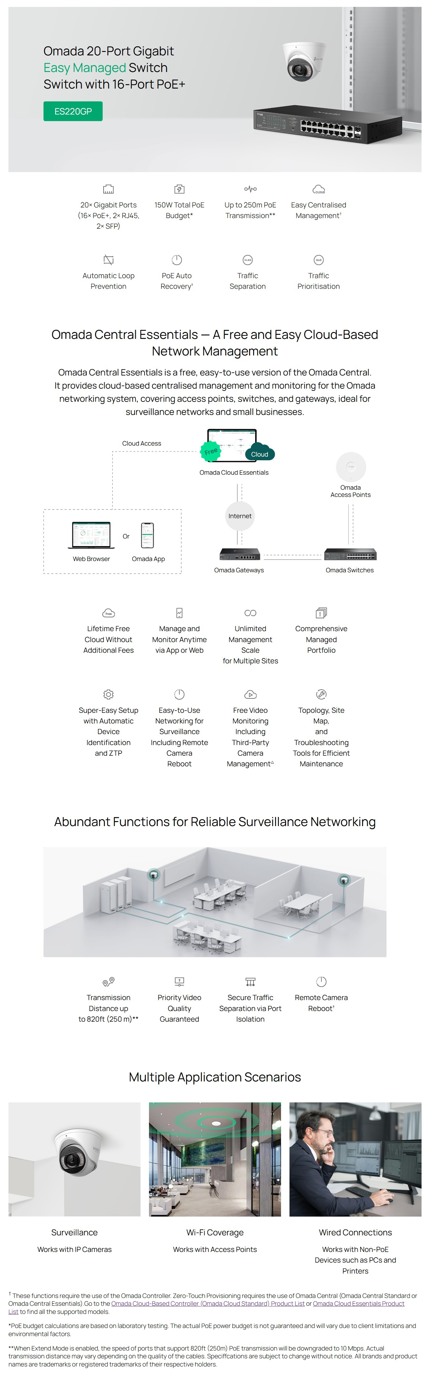 Switches-TP-Link-Omada-20-Port-Gigabit-Easy-Managed-Switch-with-16-Port-PoE-ES220GP-1