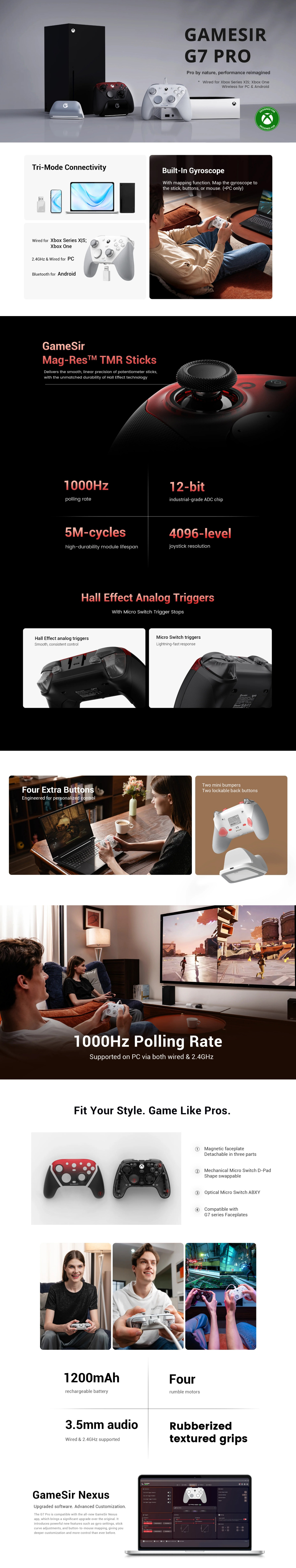 Controllers-GameSir-G7-Pro-Tri-Mode-Xbox-Controller-White-G7-Pro-WT-1