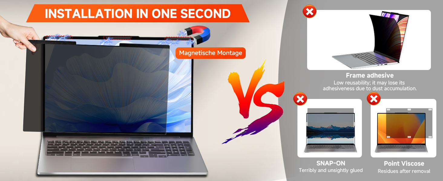 Laptop-Accessories-Magnetic-Laptop-Privacy-Screen-14-inch-for-16-9-Computer-Monitor-14-Removable-Anti-Glare-Protector-Blue-Light-Filter-Shield-Compatible-with-Lenovo-H-17