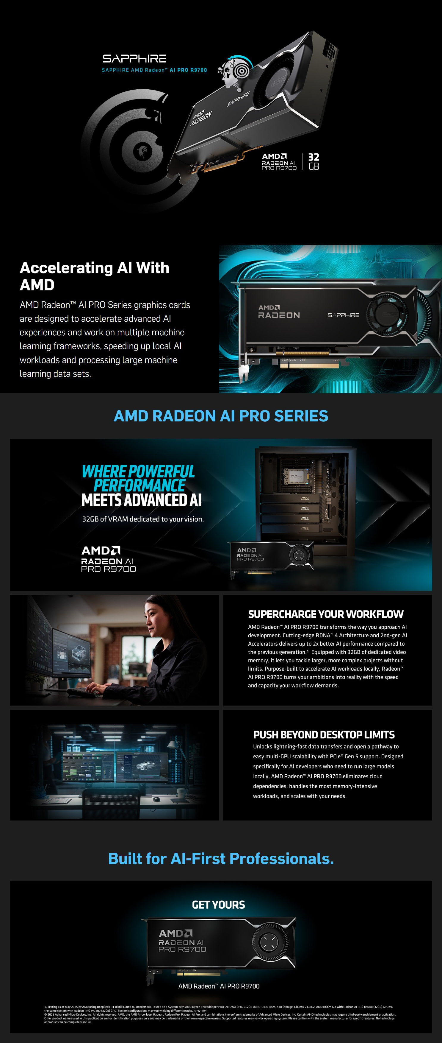 Workstation-Graphics-Cards-Sapphire-AMD-Radeon-AI-Pro-R9700-32GB-GDDR6-Lite-Graphics-Card-32358-01-20G-1