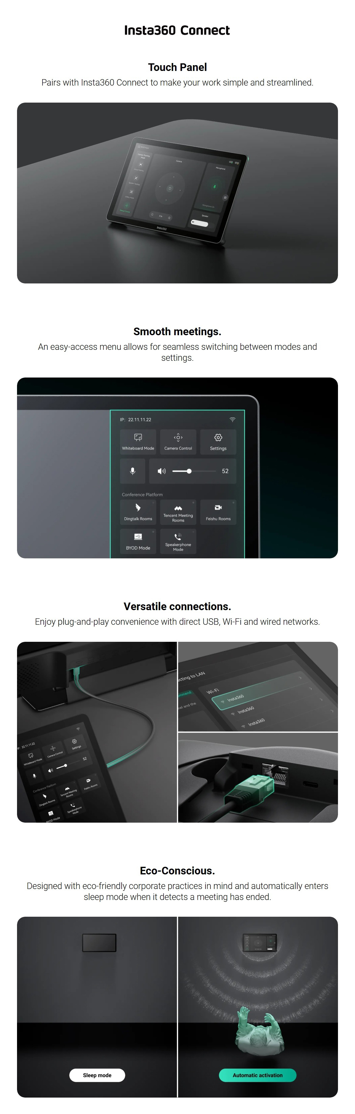 Interactive-Panels-Insta360-Connect-10-1in-IPS-Android-11-Touch-Panel-for-Connect-Conferencing-Camera-Bar-CINSBABA-1