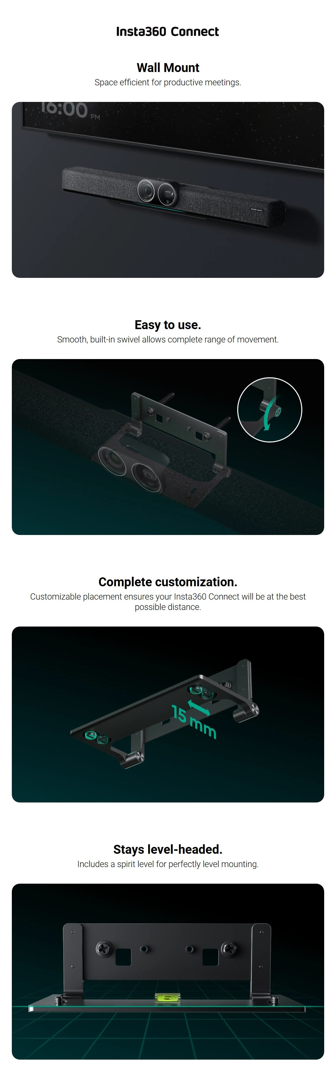 TV-Wall-Mount-Stand-Insta360-Connect-Wall-Mount-CINSBABD-1