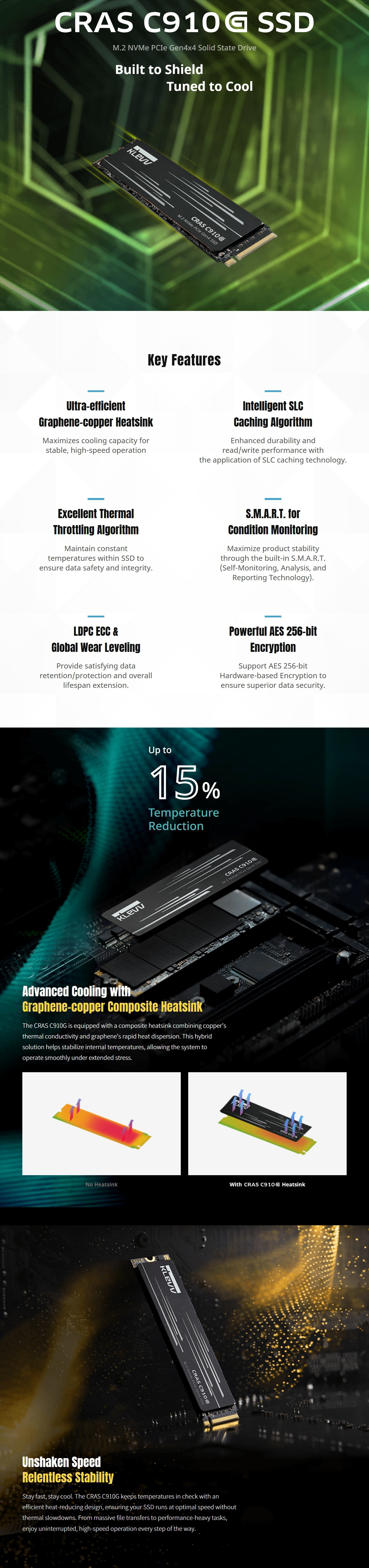 SSD-Hard-Drives-KLEVV-1TB-K01TBM2SP0-10G-CRAS-C910G-PCIe-4-0-NVMe-M-2-2280-SSD-1