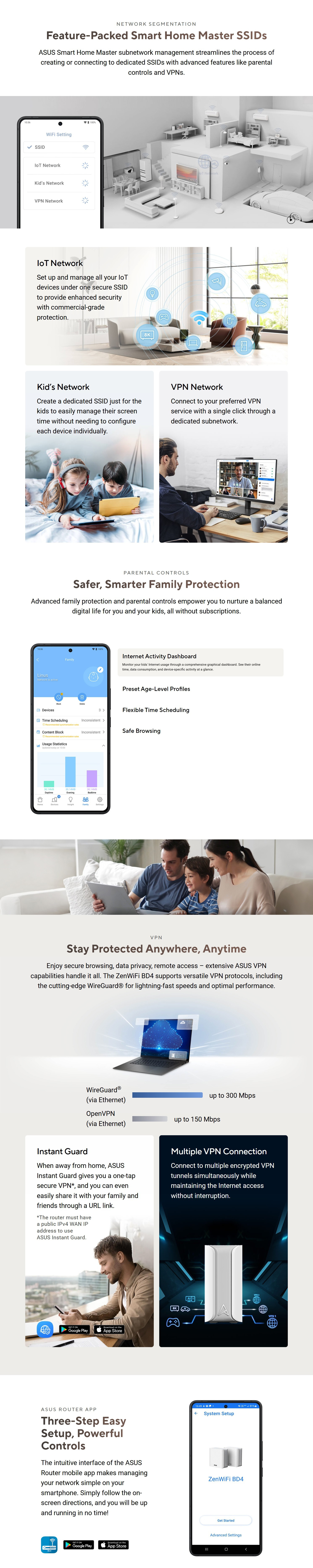 Routers-Asus-Dual-band-WiFi-7-802-11be-AiMesh-Extendable-Router-ZenWiFi-BD4-4