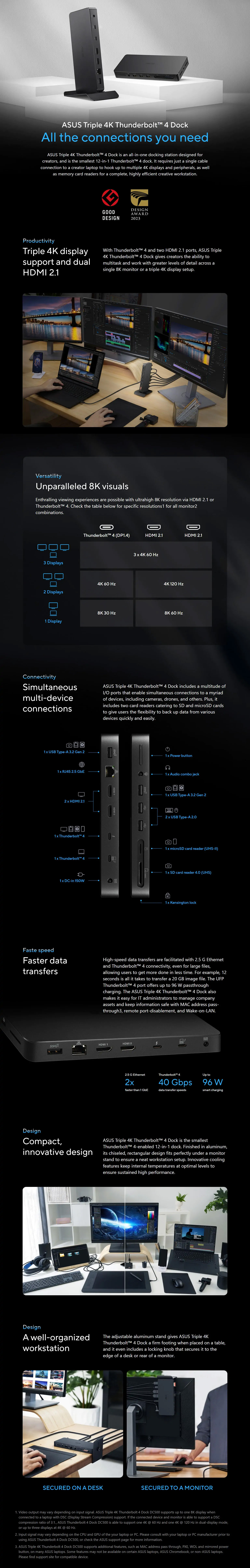 Enclosures-Docking-Asus-Triple-4K-Thunderbolt-4-Dock-DC500-12-in-1-HDMI-2-1-USB-C-with-96w-PD-90XB08DN-BDS0B0-1