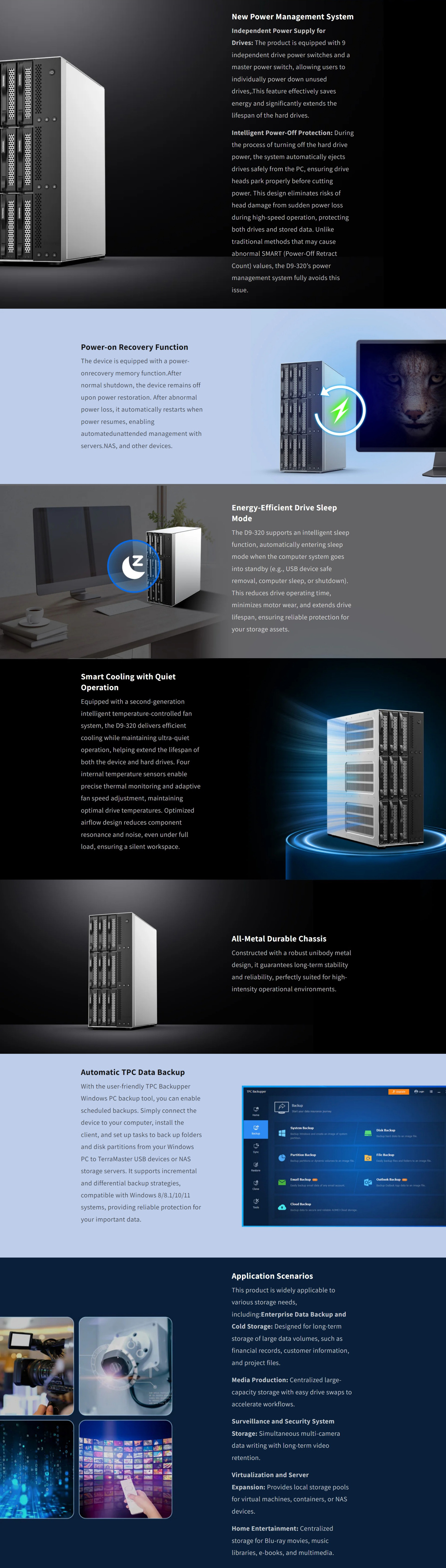 Enclosures-Docking-Terra-Master-9-Bay-USB3-2-Gen2-10Gbps-Single-Disk-Enclosure-No-Raid-D9-320-2