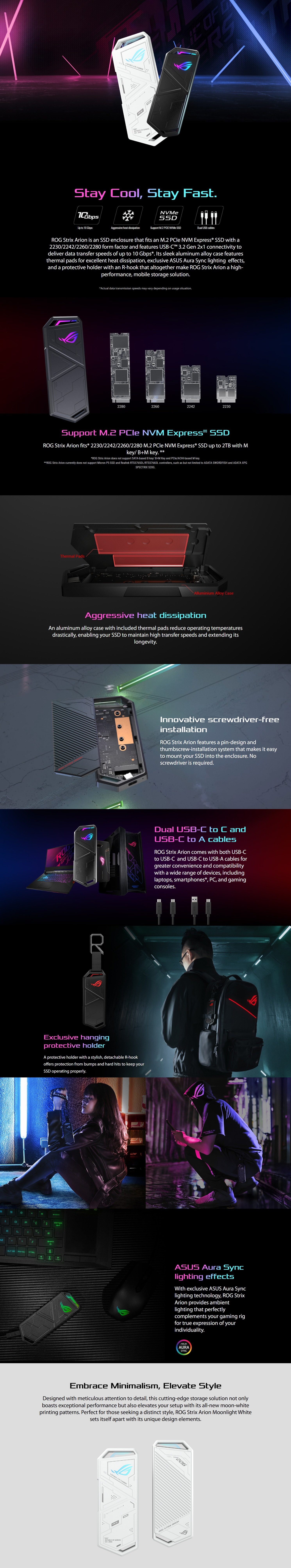 Enclosures-Docking-Asus-ROG-Strix-Arion-USB-C-to-M-2-NVMe-SSD-Enclosure-White-ESD-S1C-WHT-G-AS-1