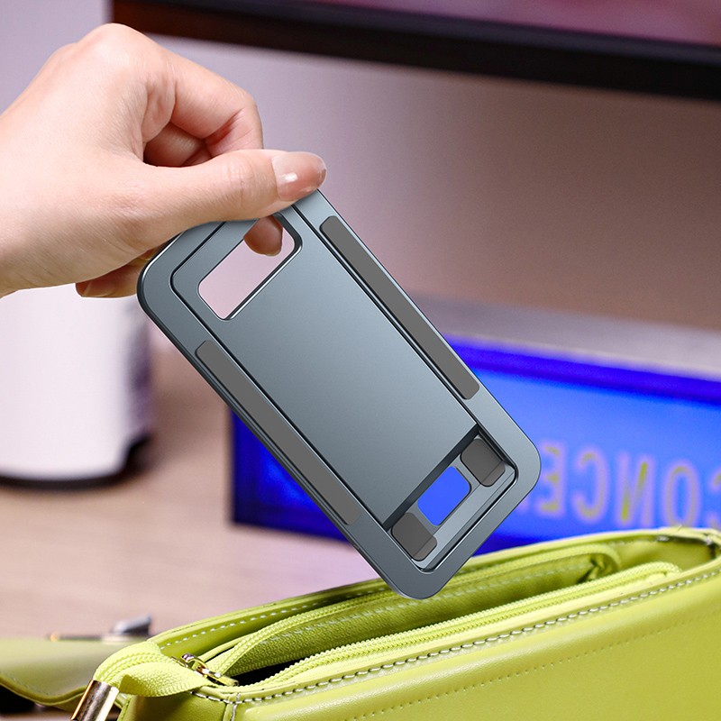 Phone-Holders-iPhone-Holder-Portable-Card-type-Foldable-Metal-Stand-Grey-43