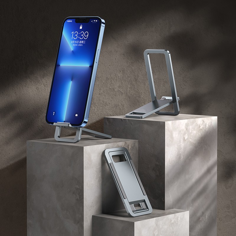 Phone-Holders-iPhone-Holder-Portable-Card-type-Foldable-Metal-Stand-Grey-44
