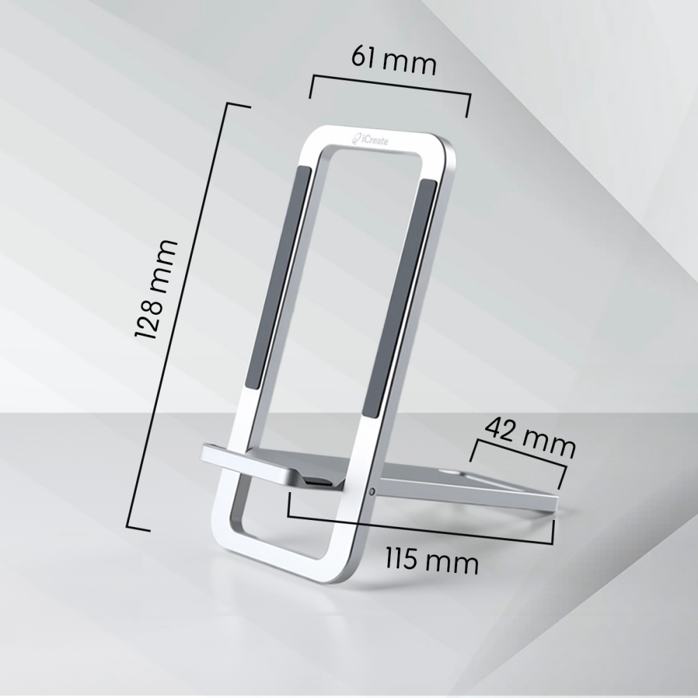 Phone-Holders-iPhone-Holder-Portable-Card-type-Foldable-Metal-Stand-Silver-46