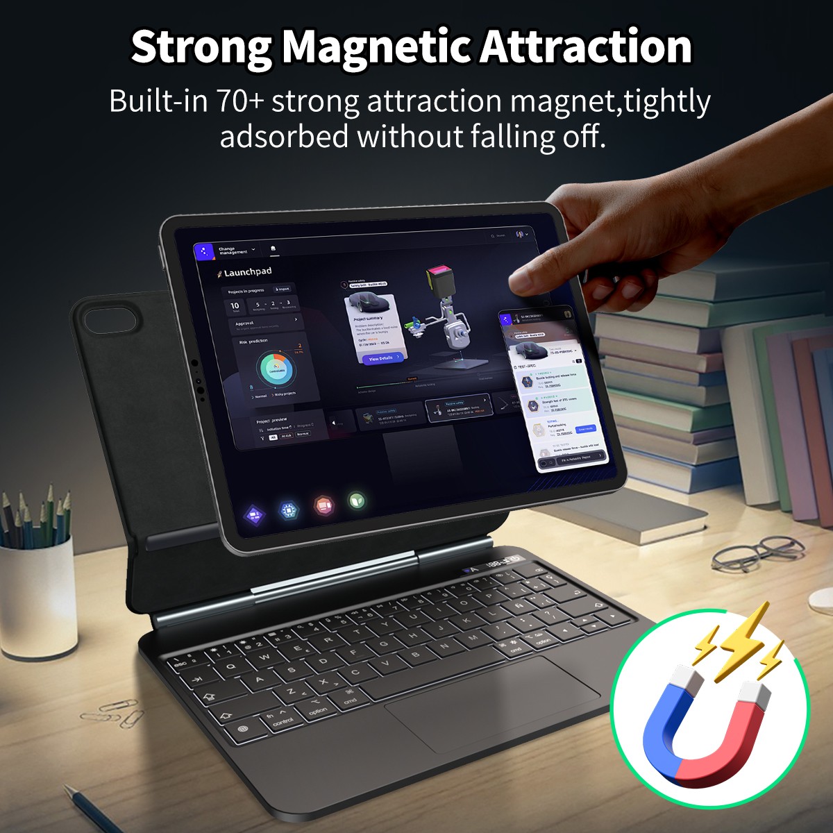 iPad-Accessories-Keyboard-for-iPad-10-Generation-2022-11-Generation-A16-2025-10-9-11-Inch-iPad-10-Generation-Detachable-Wireless-Bluetooth-Case-Pencil-Holder-Black-3