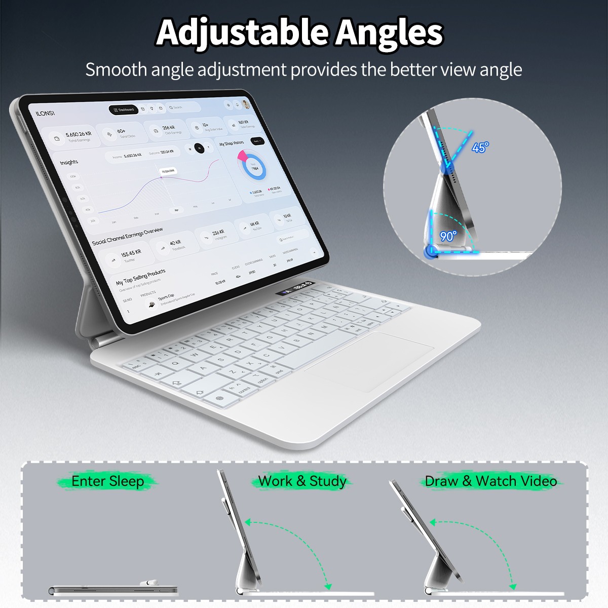 iPad-Accessories-Keyboard-for-iPad-10-Generation-2022-11-Generation-A16-2025-10-9-11-Inch-iPad-10-Generation-Detachable-Wireless-Bluetooth-Case-Pencil-Holder-White-12