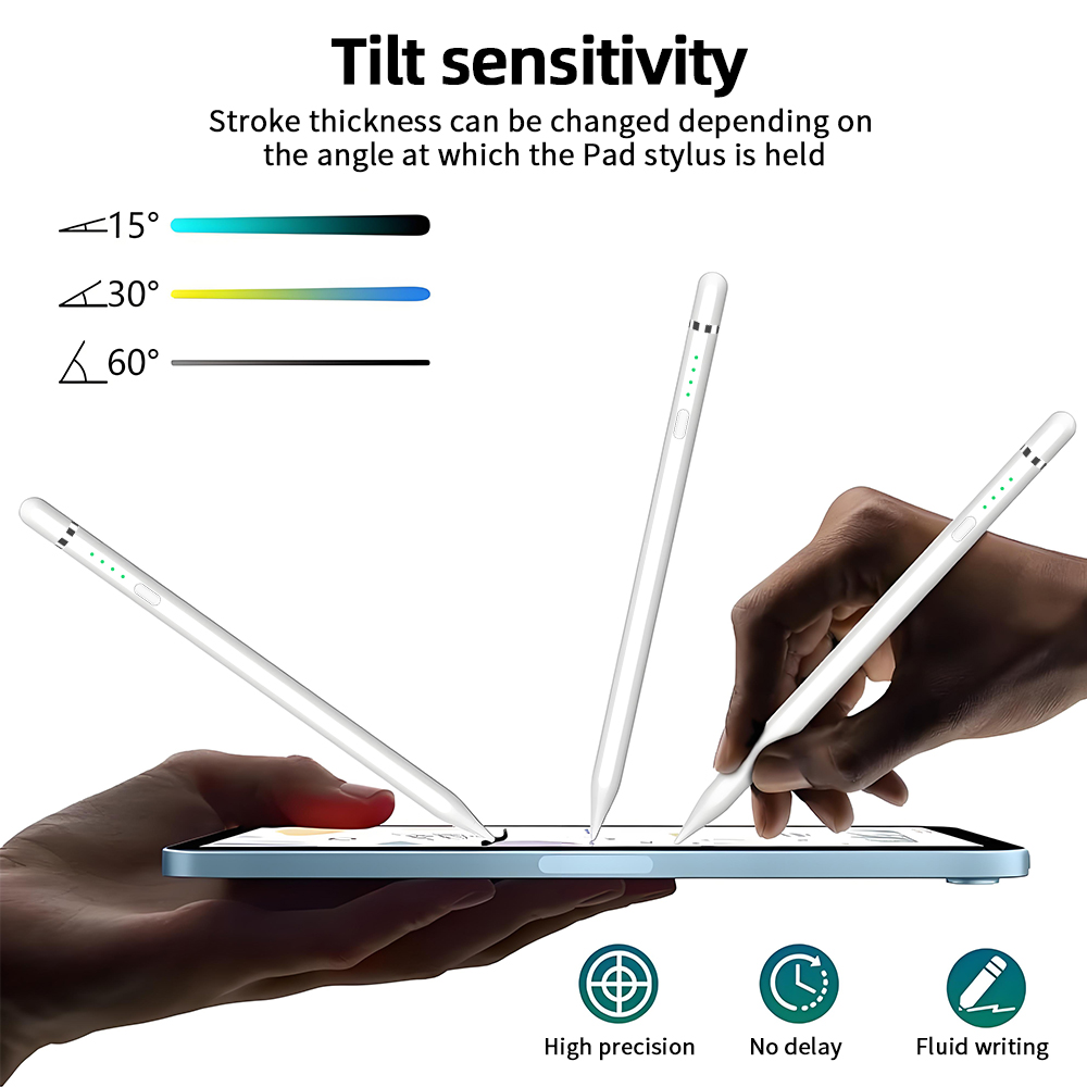 iPad-Accessories-Stylus-Pen-for-iPad-2018-2025-Fast-Charging-Magnetic-Pencil-1st-Generation-Type-C-with-Tilt-Sensitivity-Palm-Rejection-for-iPad-White-22