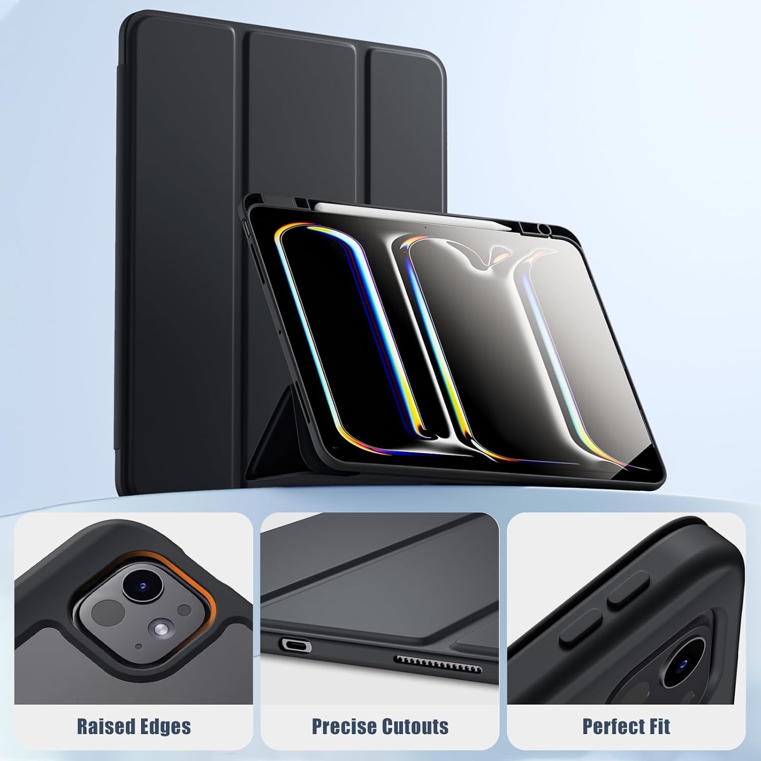 iPad-Accessories-iPad-Pro-13-Inch-Case-M4-2024-Model-7th-Generation-with-Pencil-Holder-Smart-iPad-Case-Support-Pencil-Pro-and-Pencil-USB-C-black-6