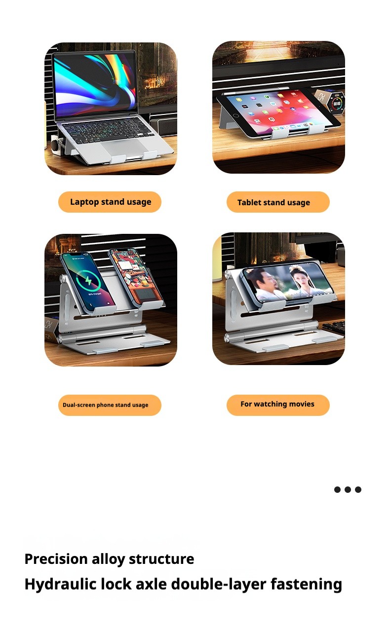 Laptop-Accessories-Laptop-Metal-Cooling-Stand-Multi-functional-Holder-Three-fold-Mini-Compact-Silver-53