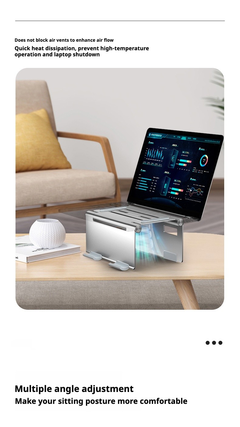 Laptop-Accessories-Laptop-Metal-Cooling-Stand-Multi-functional-Holder-Three-fold-Mini-Compact-Silver-57