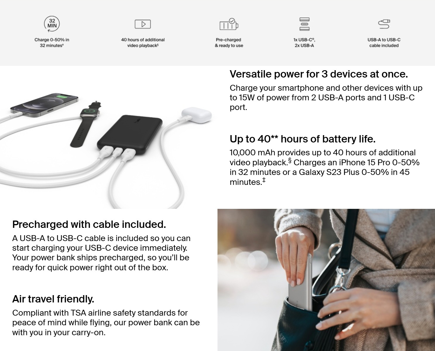 Power-Banks-Belkin-10K-mAh-BoostCharge-Power-Bank-Silver-BPB011btSL-1