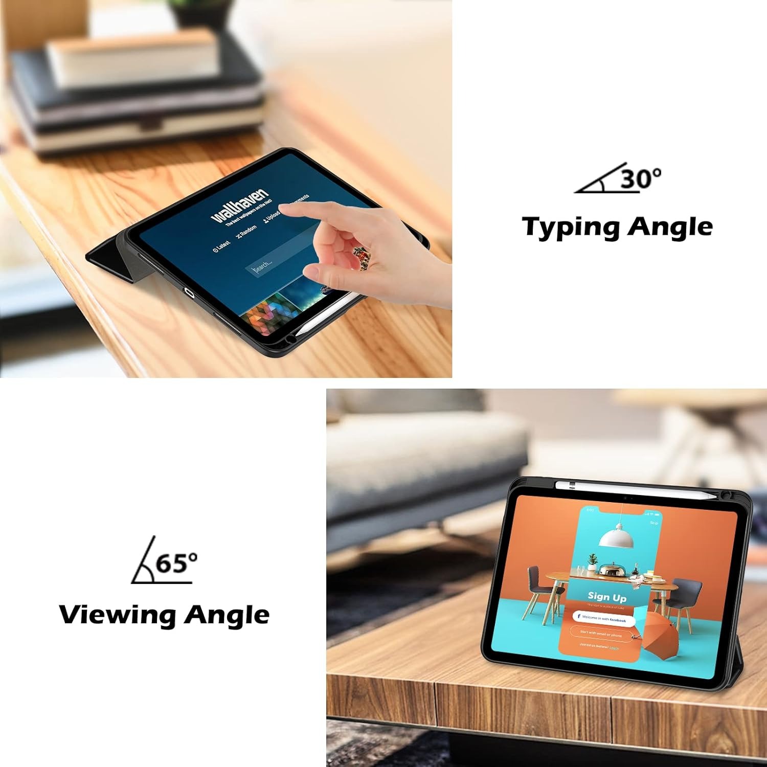 iPad-Accessories-Case-for-iPad-A16-11th-Generation-11-Inch-2025-10th-Generation-10-9-Inch-2022-Case-with-Pencil-Holder-Hybrid-iPad-11-10-Case-with-Clear-Back-Black-13