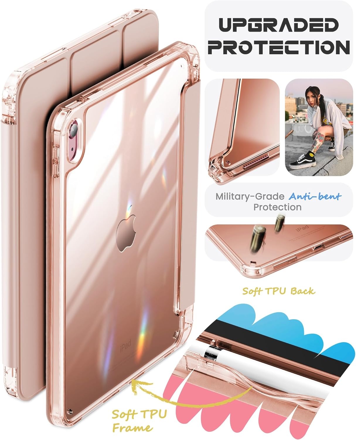 iPad-Accessories-Compatible-with-iPad-A16-11th-Generation-11-Inch-2025-Case-iPad-10th-Generation-Case-2022-10-9-Inch-2022-Crystal-Clear-with-Slot-for-Pencil-Pink-12