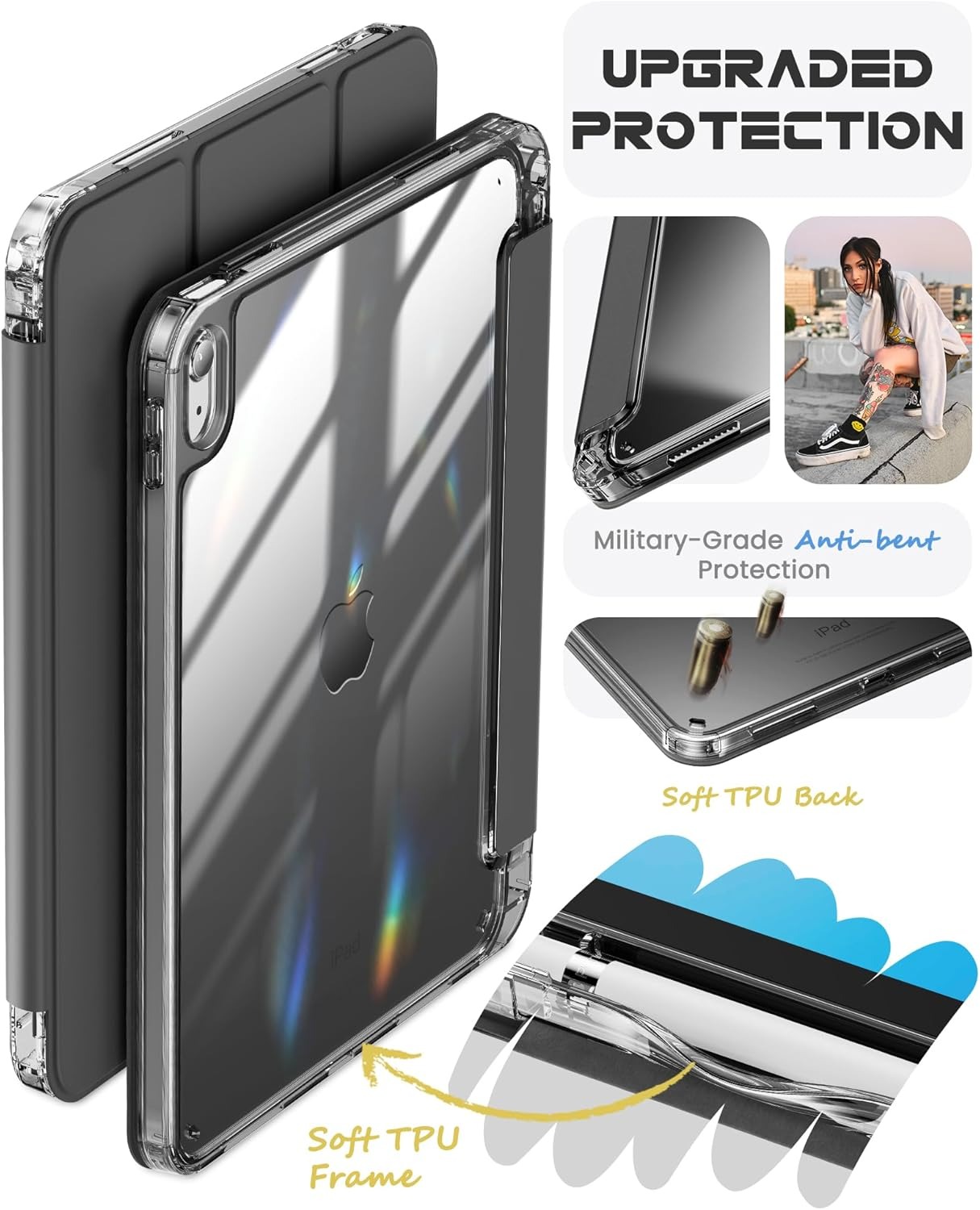 iPad-Accessories-Compatible-with-iPad-A16-11th-Generation-11-Inch-2025-Case-iPad-10th-Generation-Case-2022-10-9-Inch-2022-Crystal-Clear-with-Slot-for-Pencil-black-9