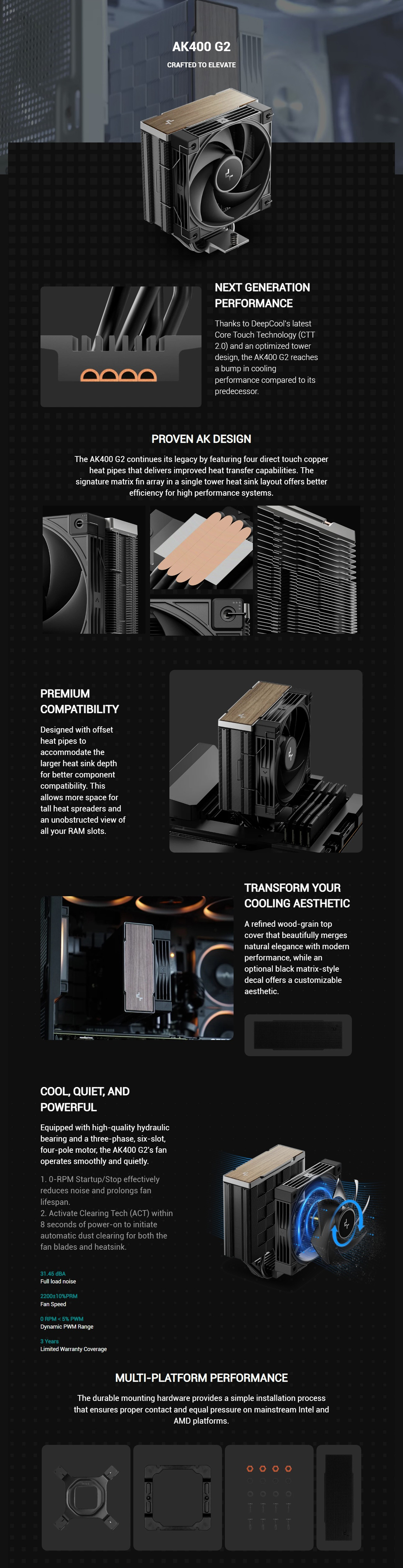 CPU-Cooling-DeepCool-AK400-G2-Wood-Grain-Top-CPU-Cooler-R-AK400G2-BKNNMN-GJD-1