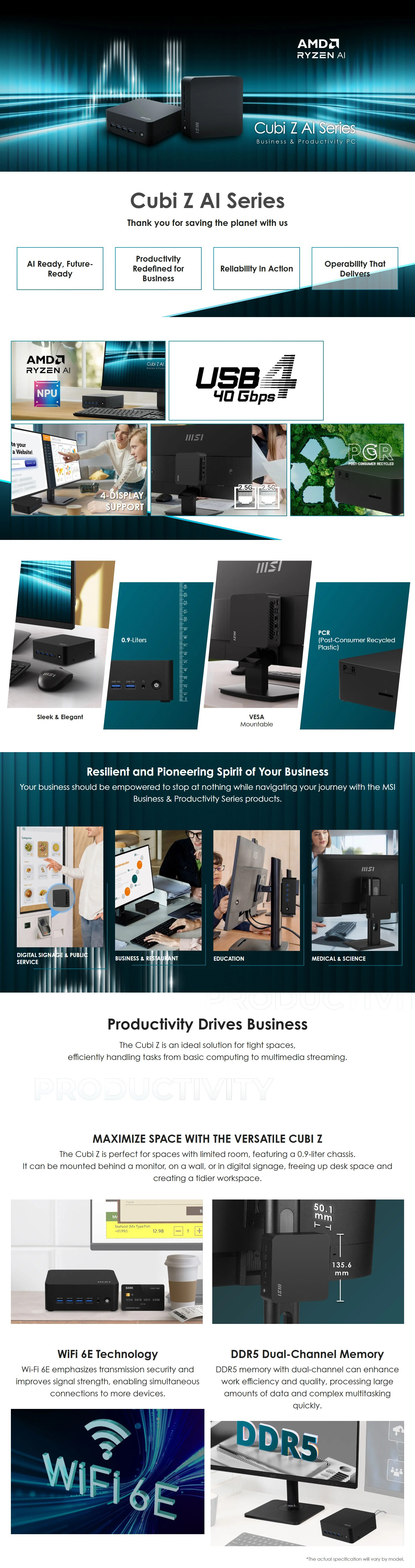 NUC-Brix-Mini-PCs-MSI-Cubi-Z-AI-8M-Ryzen-5-8645HS-Barebone-Mini-PC-Cubi-Z-AI-8M-007BAP-1