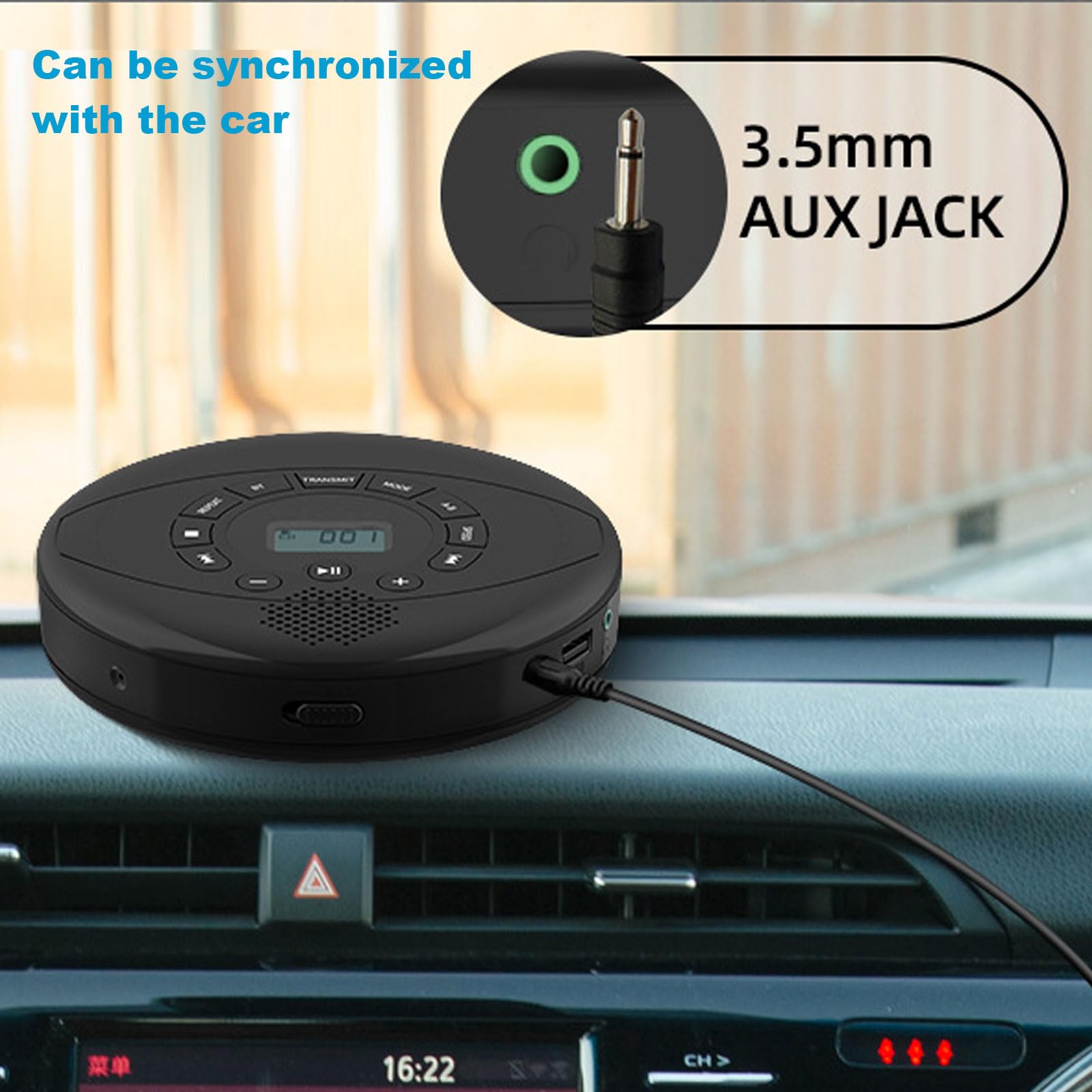 Sound-Audio-Equipment-Portable-CD-Player-with-Bluetooth-CD-Music-Player-FM-Radio-Support-AUX-USB-CD-Boombox-Headphone-Jack-CD-Players-for-Home-Kids-Kpop-Gift-4