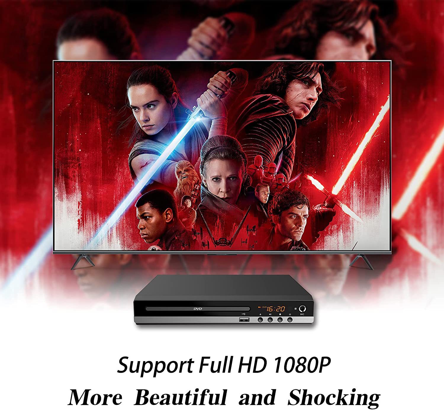 Sound-Audio-Equipment-DVD-Player-for-TV-Home-CD-Player-with-Remote-HD-Portable-DVD-Player-HDMI-RCA-Cables-USB-Input-Support-Monitor-Projector-14
