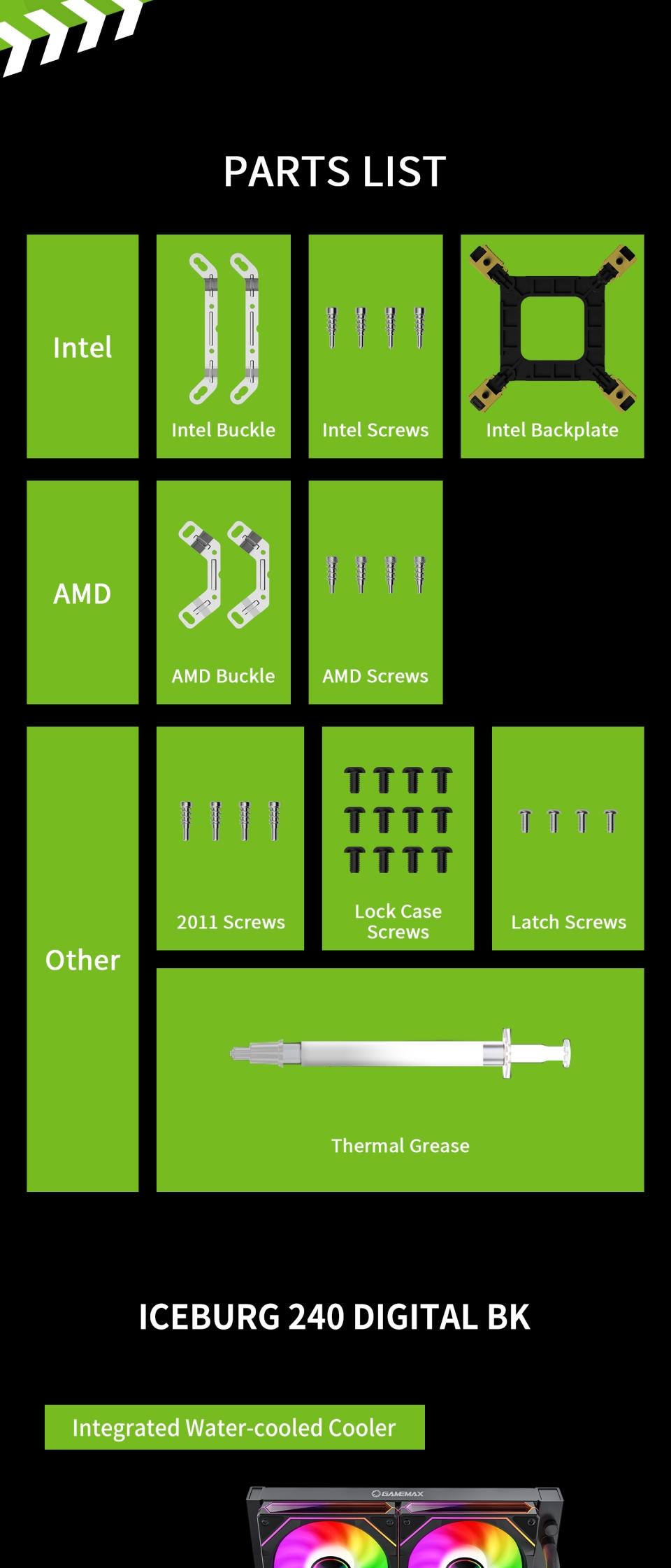 CPU-Cooling-GameMax-IceBurg-240V-Digital-BK-Liquid-CPU-Cooler-240mm-Addressable-ARGB-Fans-245W-TDP-AIO-Water-Cooler-31 CPU-Cooling-GameMax-IceBurg-240V-Digital-BK-Liquid-CPU-Cooler-240mm-Addressable-ARGB-Fans-245W-TDP-AIO-Water-Cooler-31
