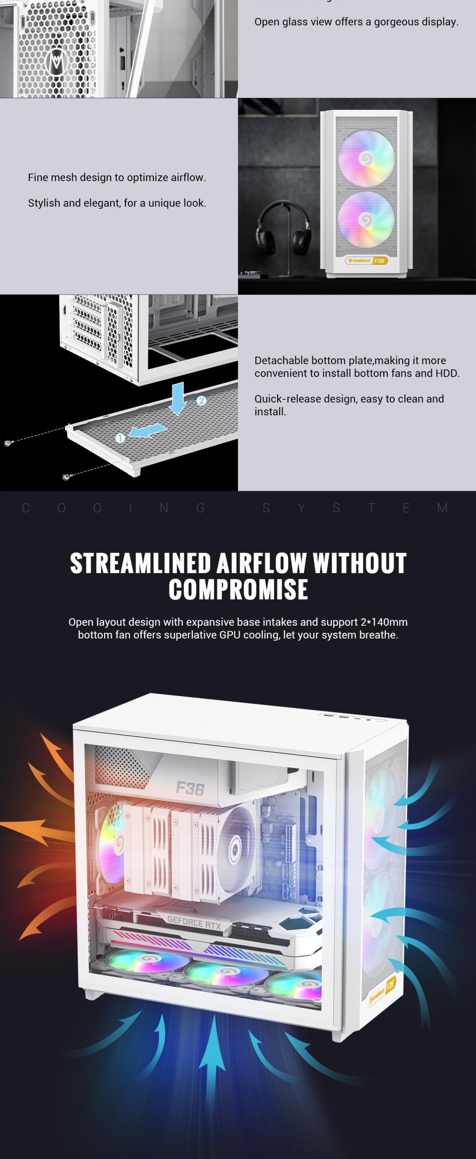 Cases-GameMax-F36-WH-Micro-ATX-Gaming-Case-3x-ARGB-fan-23 Cases-GameMax-F36-WH-Micro-ATX-Gaming-Case-3x-ARGB-fan-23
