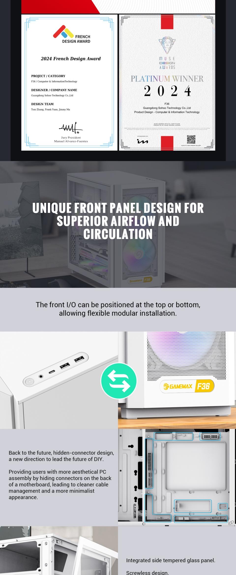 Cases-GameMax-F36-WH-Micro-ATX-Gaming-Case-3x-ARGB-fan-24 Cases-GameMax-F36-WH-Micro-ATX-Gaming-Case-3x-ARGB-fan-24