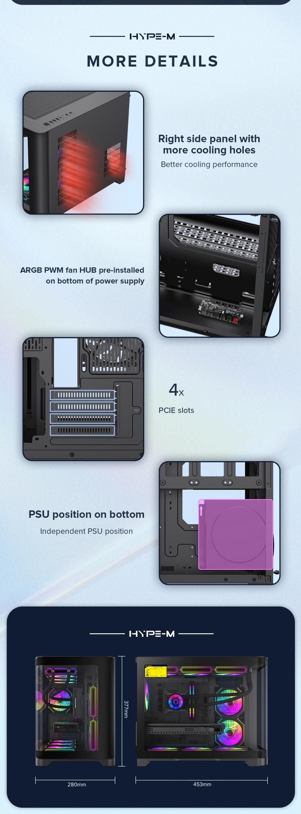 Cases-Gamemax-HYPE-M-BK-Computer-case-M-ATX-black-Case-3x-ARGB-fan-30 Cases-Gamemax-HYPE-M-BK-Computer-case-M-ATX-black-Case-3x-ARGB-fan-30