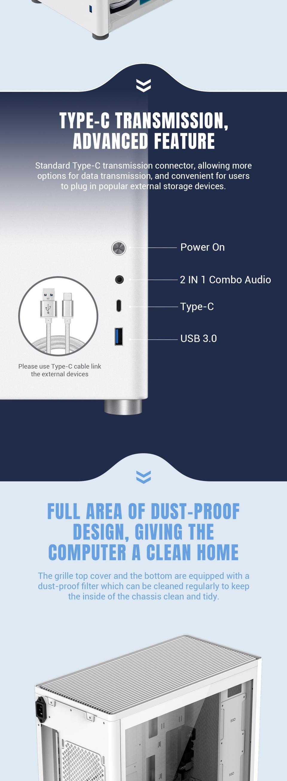 Cases-Gamemax-SPARK-Computer-case-MATX-White-14