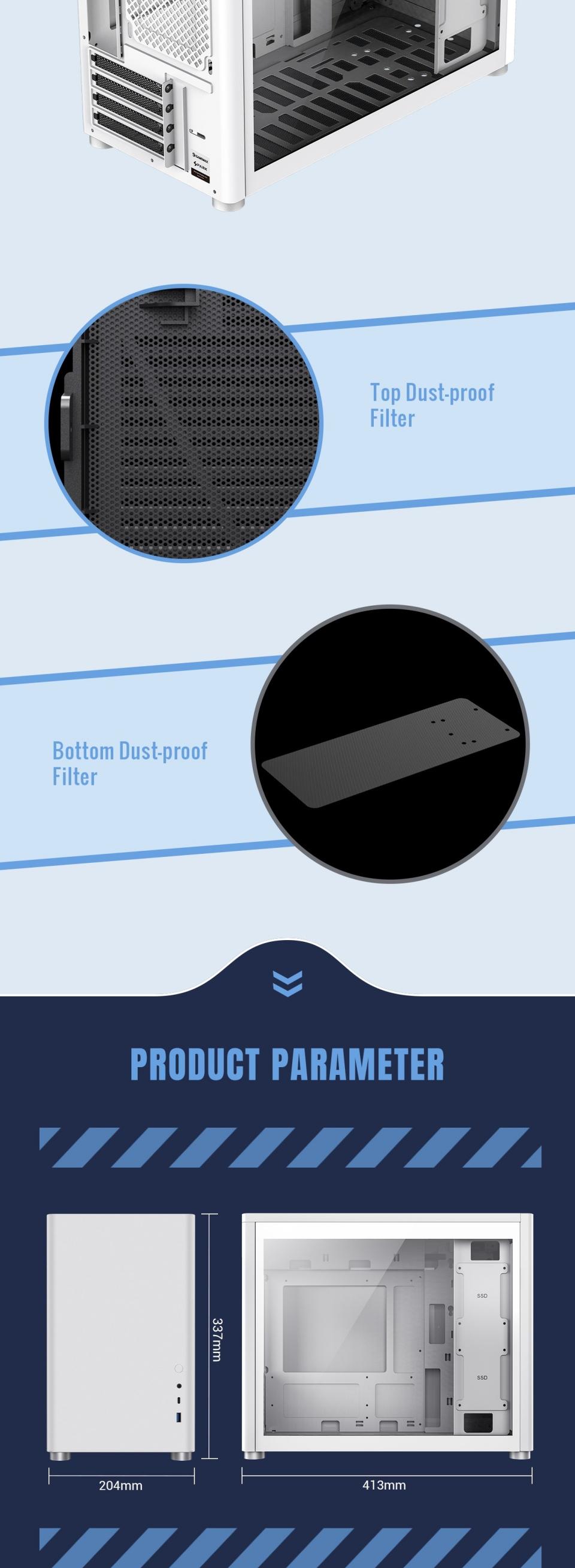 Cases-Gamemax-SPARK-Computer-case-MATX-White-15