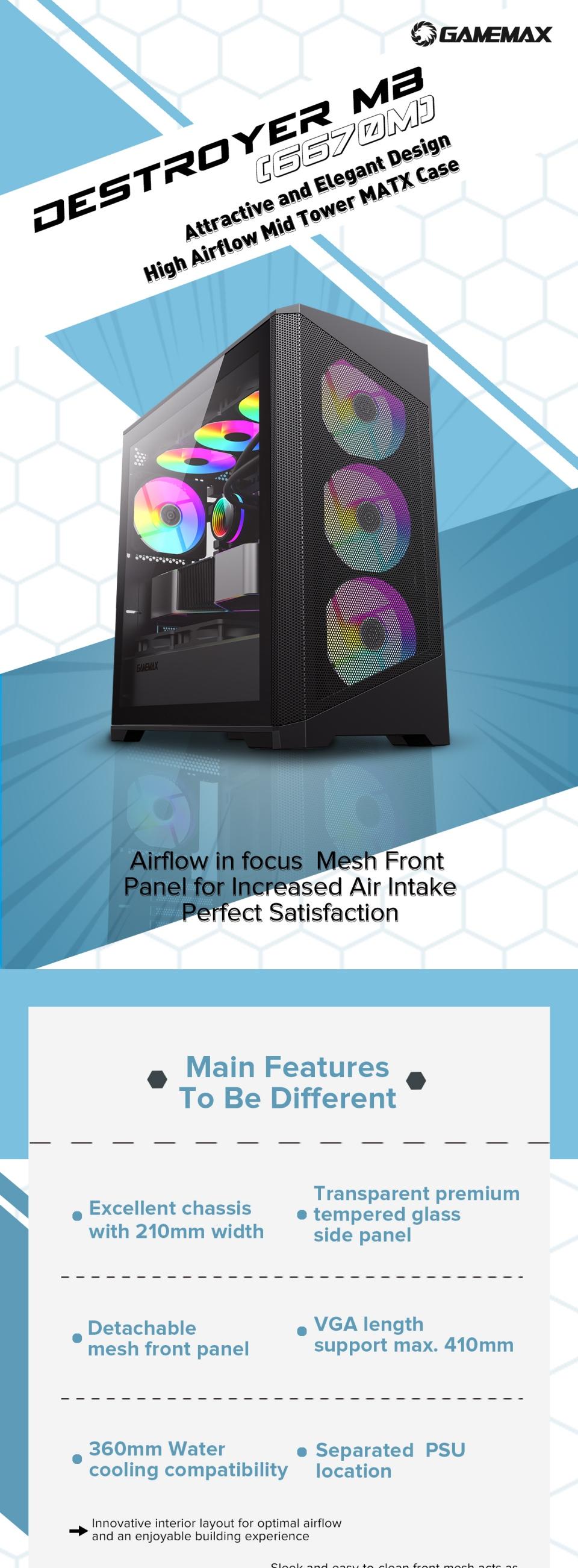 Gamemax-Destroyer-MB-MATX-black-Case-4x-FRGB-fan-18