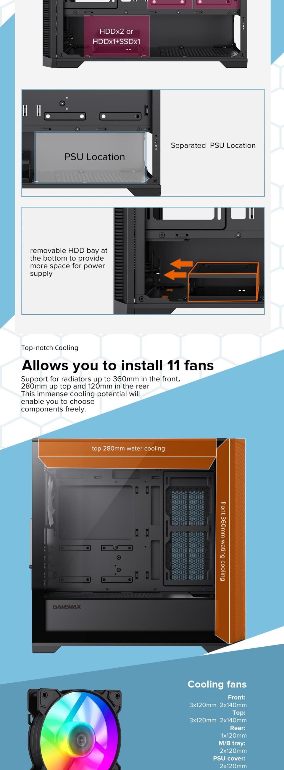 Gamemax-Destroyer-MB-MATX-black-Case-4x-FRGB-fan-20