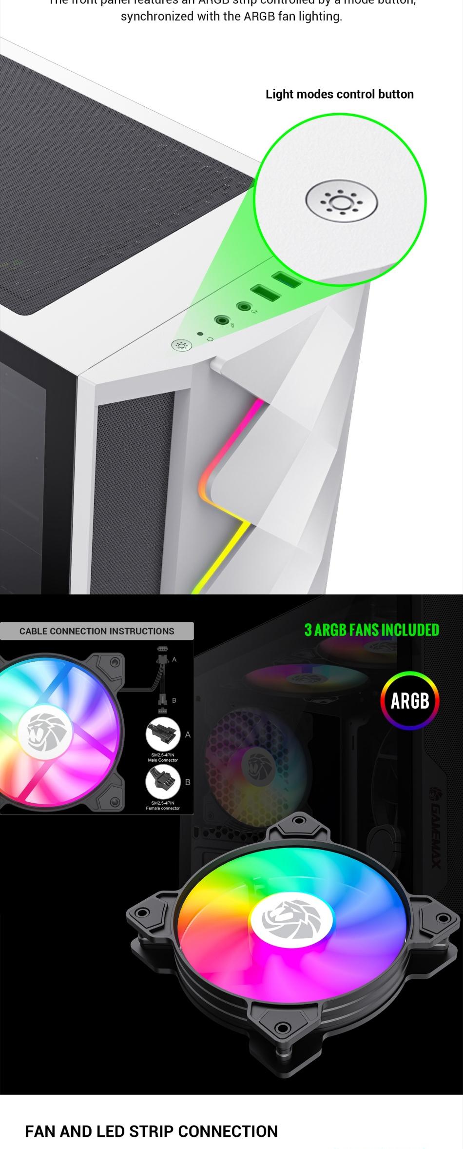 Gamemax-Diamond-COC-WT-ATX-Mid-Tower-Black-Chassis-1x-ARGB-fan-1x-14CM-Turbo-COC-fan-20 Gamemax-Diamond-COC-WT-ATX-Mid-Tower-Black-Chassis-1x-ARGB-fan-1x-14CM-Turbo-COC-fan-20