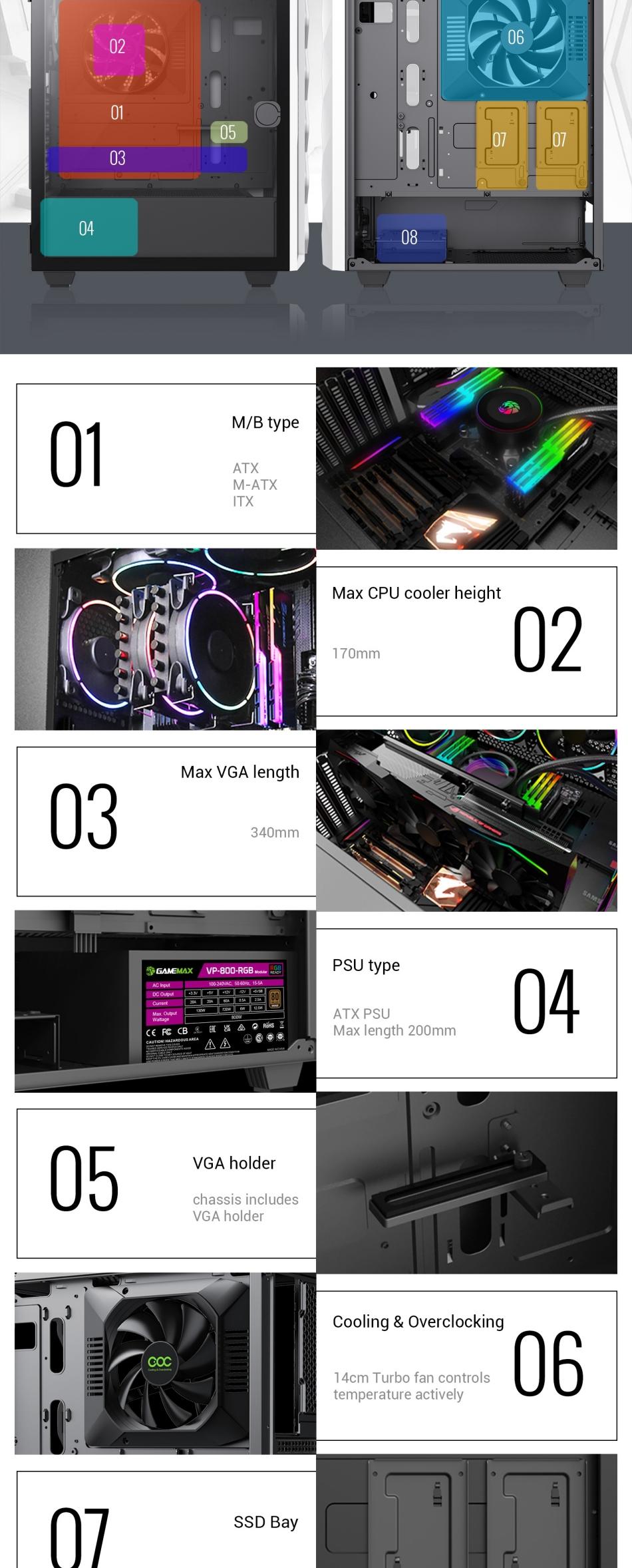 Gamemax-Diamond-COC-WT-ATX-Mid-Tower-Black-Chassis-1x-ARGB-fan-1x-14CM-Turbo-COC-fan-24 Gamemax-Diamond-COC-WT-ATX-Mid-Tower-Black-Chassis-1x-ARGB-fan-1x-14CM-Turbo-COC-fan-24