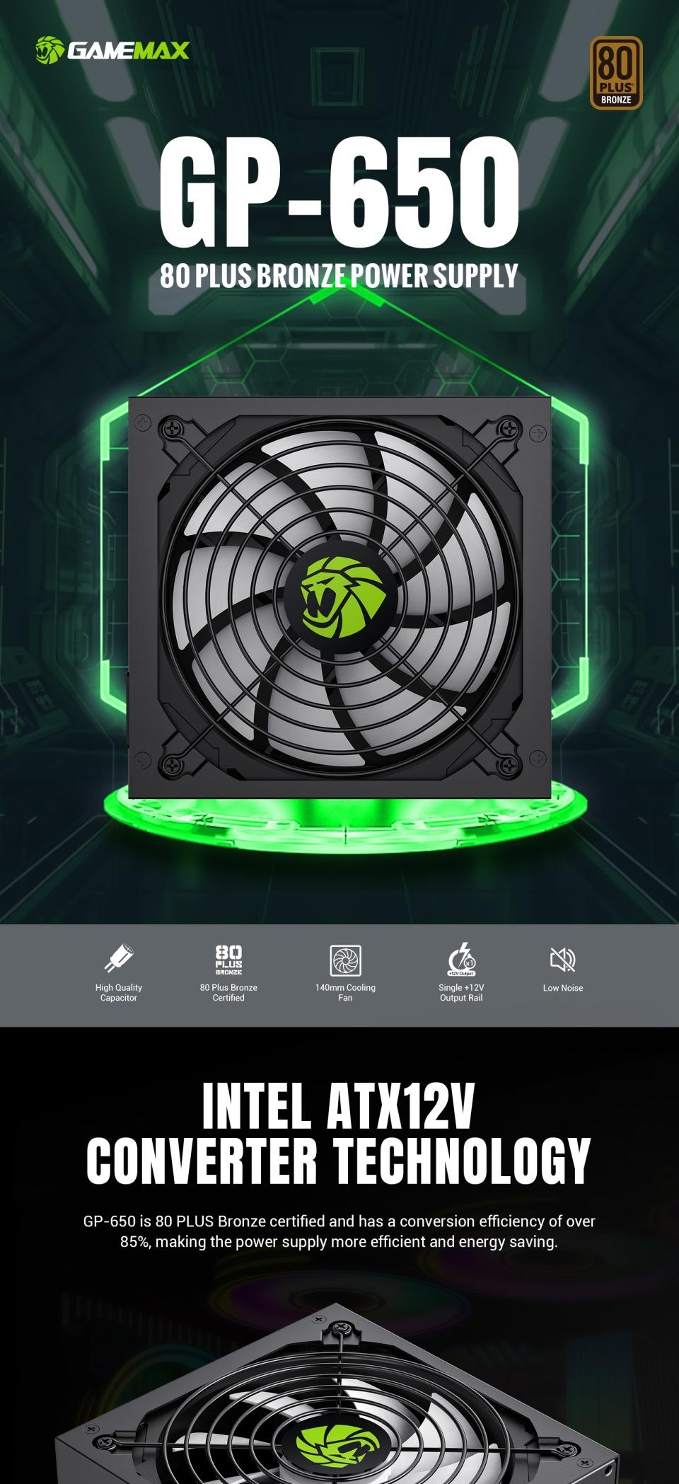 Power-Supply-PSU-Gamemax-650W-Power-Supply-Wired-GP-650-Black-18 Power-Supply-PSU-Gamemax-650W-Power-Supply-Wired-GP-650-Black-18