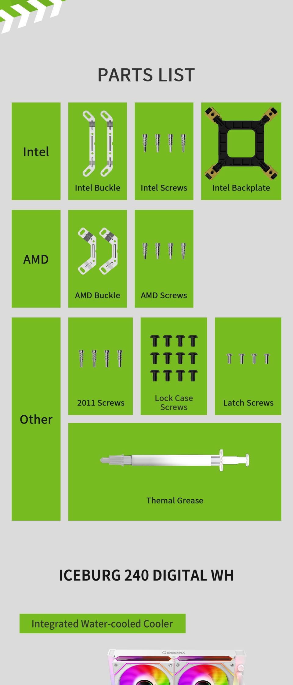 Water-Cooling-GameMax-IceBurg-240-Digital-WH-Liquid-CPU-Cooler-240mm-Addressable-ARGB-Fans-245W-TDP-AIO-Water-Cooler-23 Water-Cooling-GameMax-IceBurg-240-Digital-WH-Liquid-CPU-Cooler-240mm-Addressable-ARGB-Fans-245W-TDP-AIO-Water-Cooler-23
