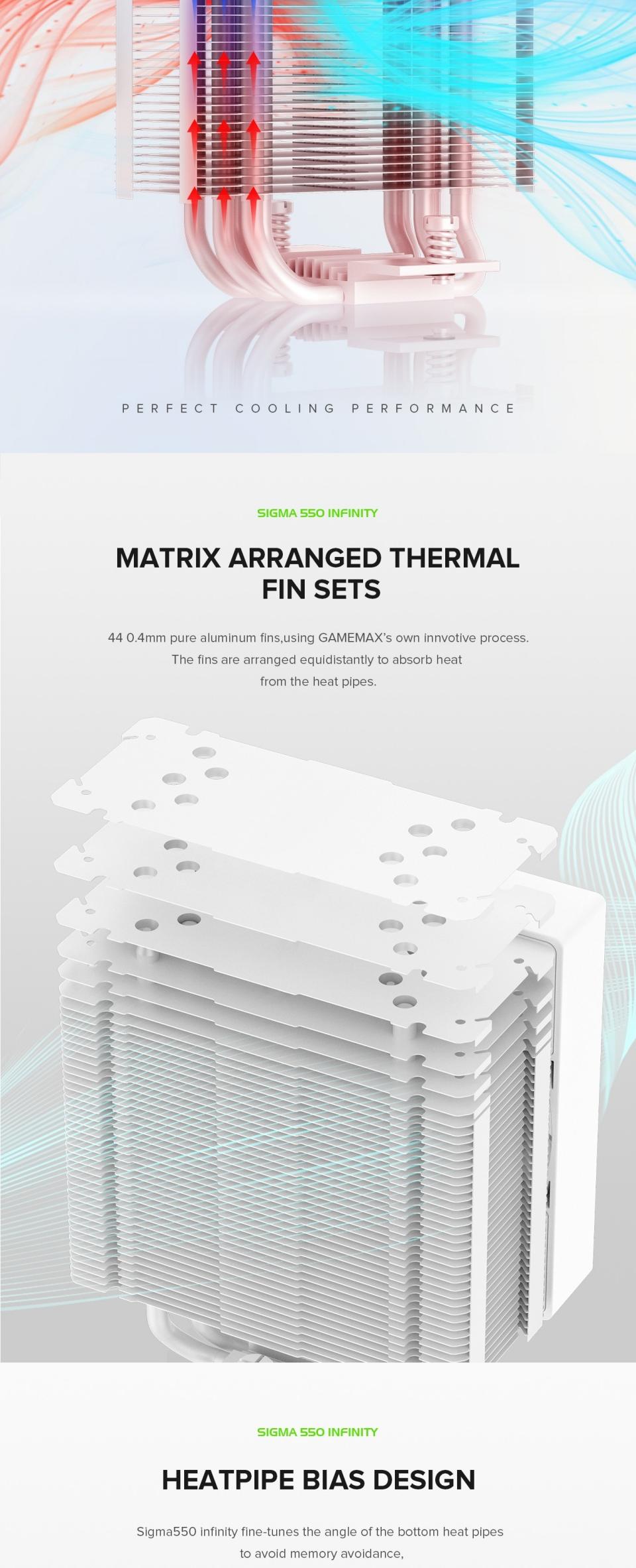 Water-Cooling-GameMax-Sigma-550-Infinity-WH-Tower-CPU-air-cooler-Painted-black-Five-thermal-tubes-ARGB-lighting-effects-20 Water-Cooling-GameMax-Sigma-550-Infinity-WH-Tower-CPU-air-cooler-Painted-black-Five-thermal-tubes-ARGB-lighting-effects-20