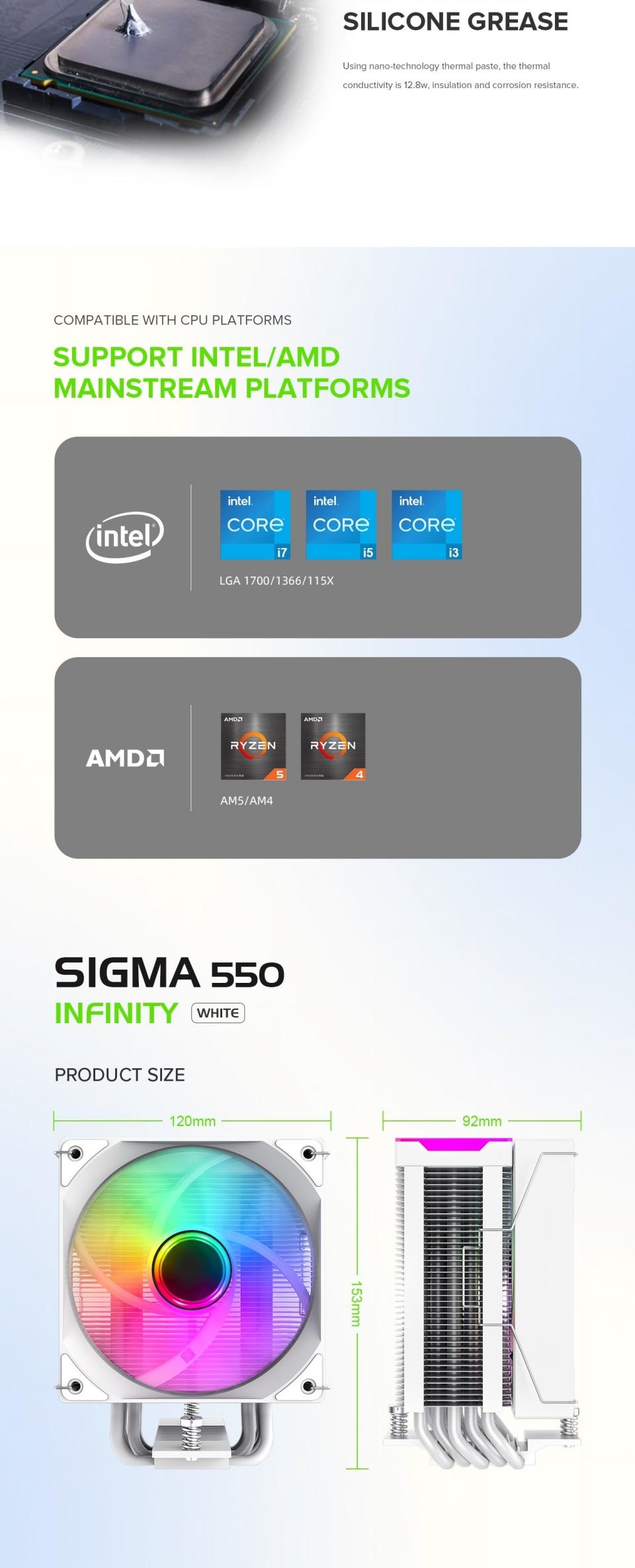 Water-Cooling-GameMax-Sigma-550-Infinity-WH-Tower-CPU-air-cooler-Painted-black-Five-thermal-tubes-ARGB-lighting-effects-26 Water-Cooling-GameMax-Sigma-550-Infinity-WH-Tower-CPU-air-cooler-Painted-black-Five-thermal-tubes-ARGB-lighting-effects-26