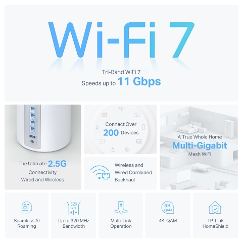 TP-Link Deco BE65 Wi-Fi 7 mesh system